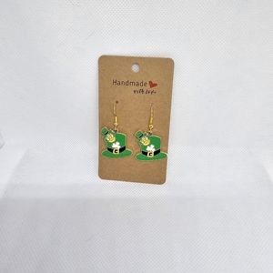 St Patrick's Day earrings